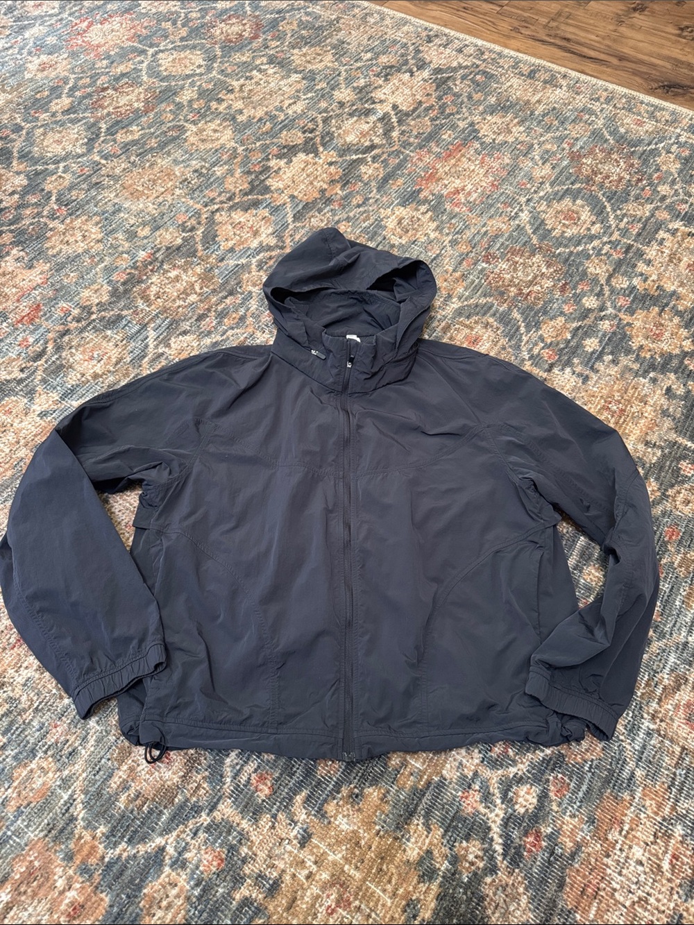 Lululemon Hood Lite Packable Jacket Black Women’s 12 Windbreaker